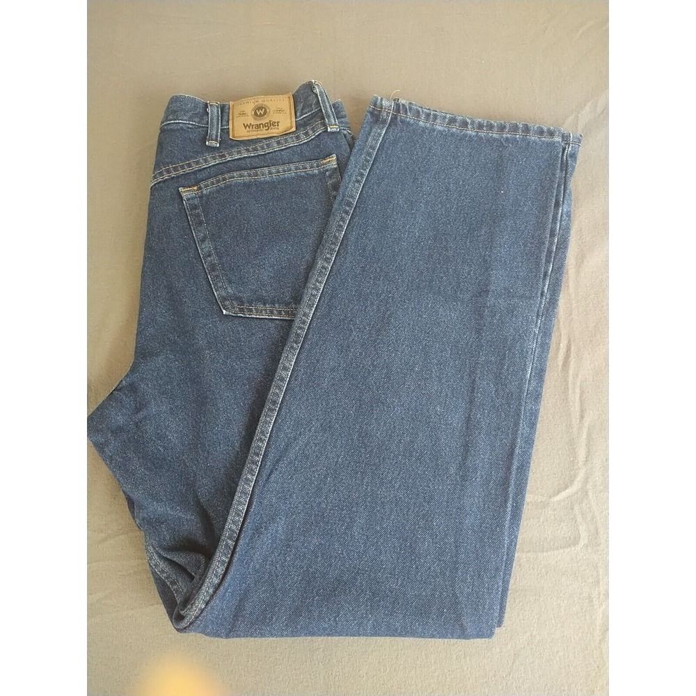 Wrangler Relaxed Fit Jeans Men W34 L33 R12.5 Straight Durable‎ Comfort Classic